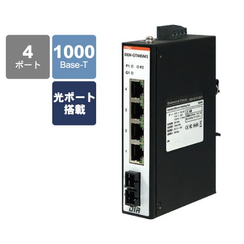 Dia Trend Industrial Ethernet Switching Hub Gigabit Type Multimode DEH-GTX4SM1