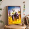 Disney digital oil painting Maleficent art handmade diy gift home decoration