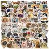 Cat Sticker 100 Cat Waterproof Cat Sticker Brand Suitable for Set, Pieces, Stickers, Pack, Nyan-chan Stickers, Suitcases, Cars, Motorcycles, Helmets,