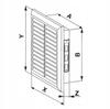 White Ventilation Grille T40 140X140