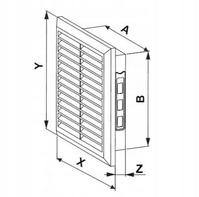 White Ventilation Grille T40 140X140