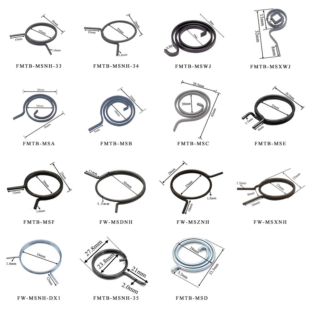 10Pcs The handle torsion spring Anti-theft door lock spring Electronic lock spring Various specifications torsion spring