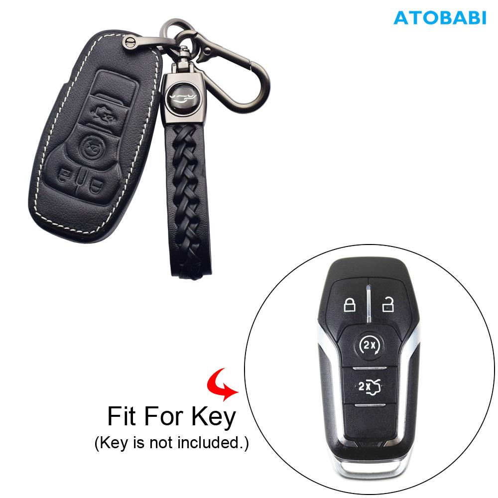 Кожаный чехол-сумка для ключа автомобиля, защитный чехол, аксессуары для Ford F150 F-250 F350 F-450 F-550 Explorer Fusion Mustang Edge