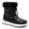 Wool Collar High Tube Warm Women's Waterproof Boots