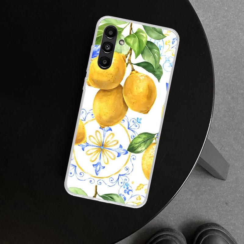 Летние Фрукты Лимон Чехол для Телефона для Samsung Galaxy A17 A16 A26 A36 A56 A57 A37 A15 A25 A35 A55 A14 A24 A34 A54 A13 A23 A33