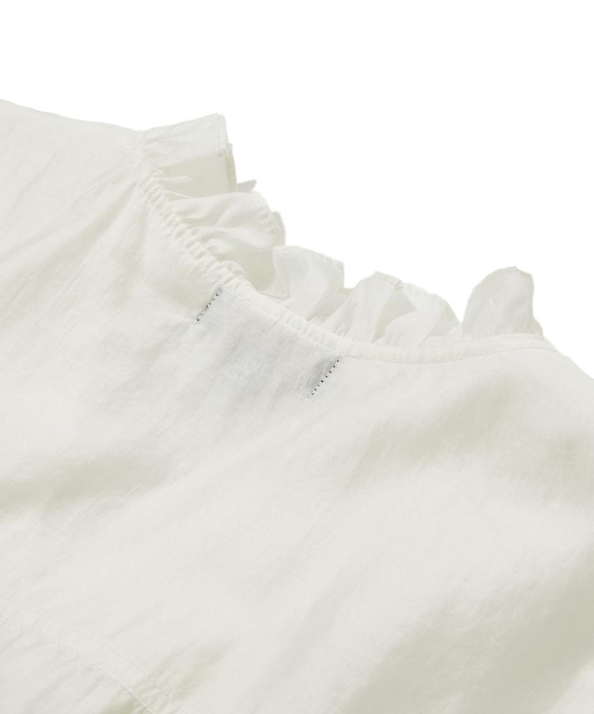 PENFIELD Neck Frill Blouse Ivory_Fs1Wr23F
