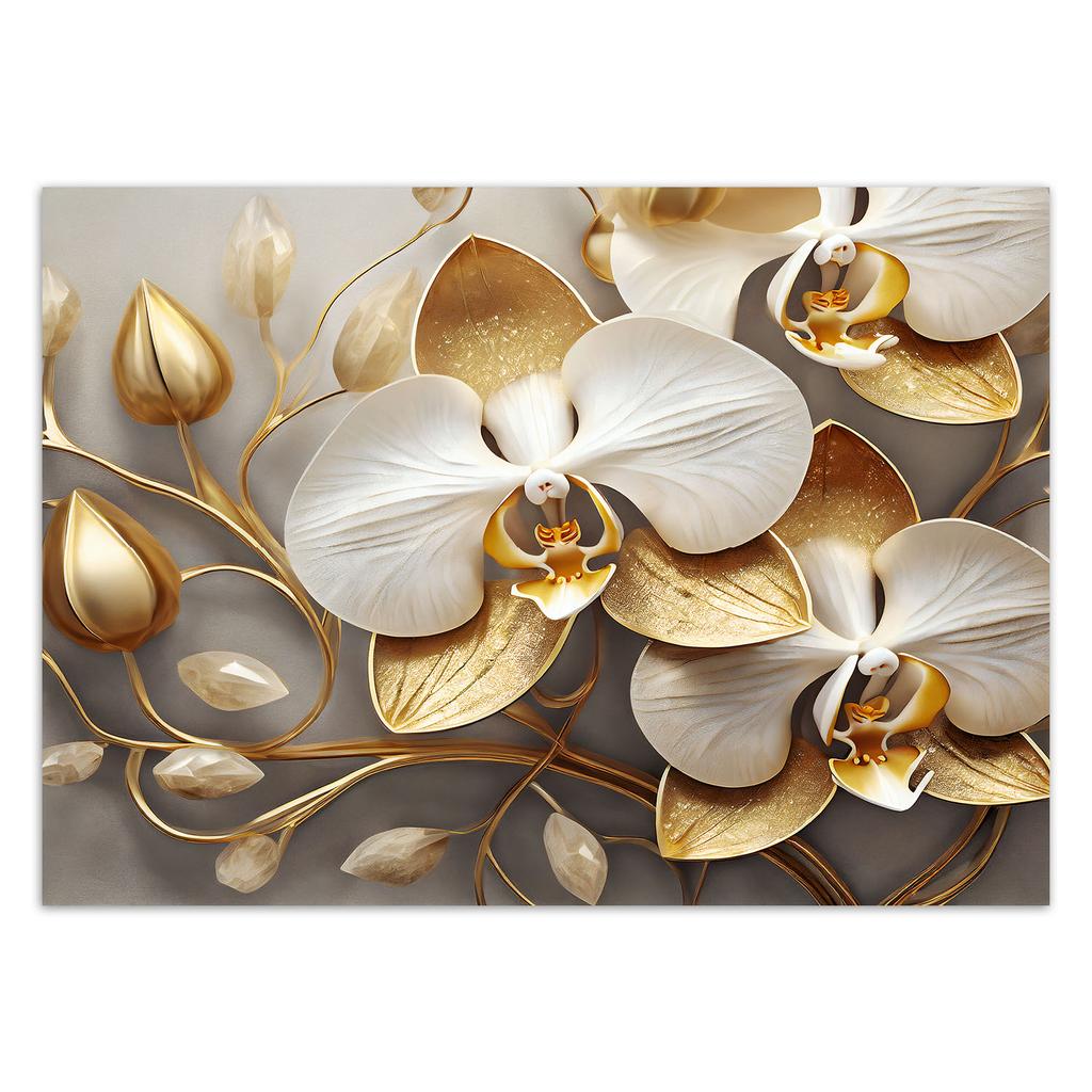 Обои Орхидея гламур золото