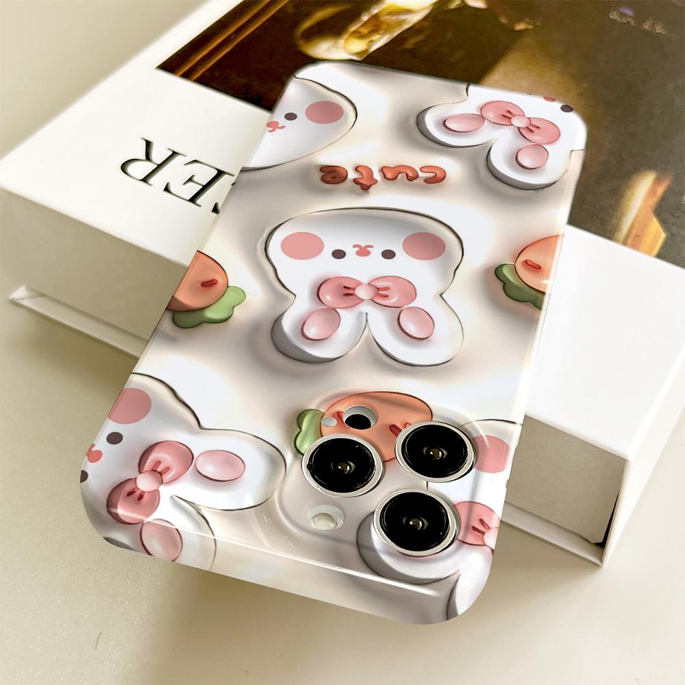 All-inclusive Film Phone Case Cartoon Pattern Design Hard Shell Full Cover Camera Shockproof Protection Case