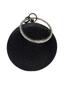 Women's Stylish and Useful Evening Dress Bag Black Armor Silvery Round Women's Evening Dress Bag