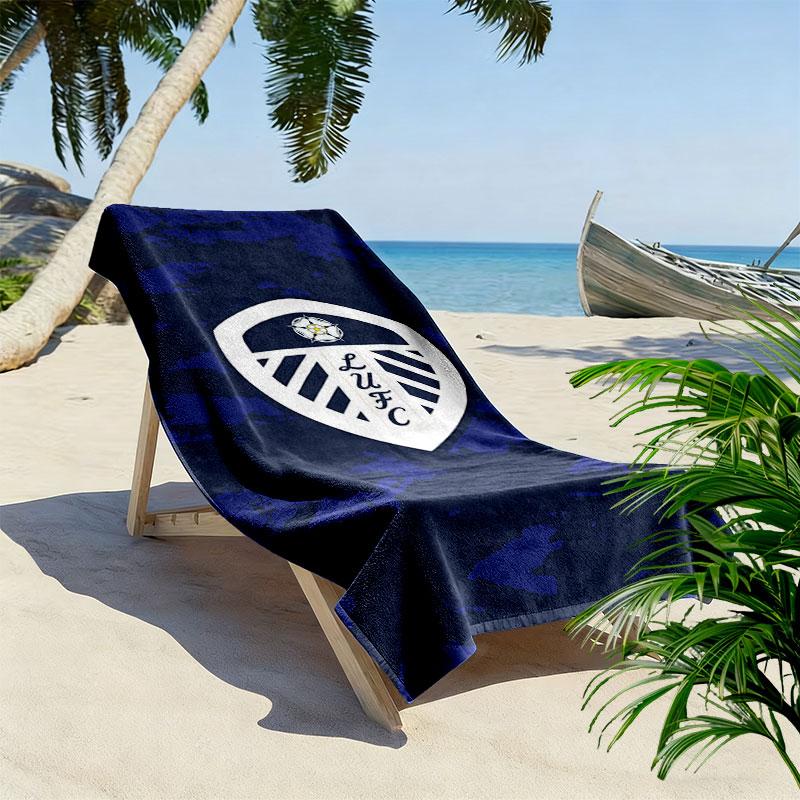 LUFC soccer Beach Towel, Large Soft Quick Dry Towel for Beach Camping Swimming