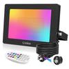 Linke RGB Light, 100W RGB Floodlight, Color Light, Flood Light, LED, Equivalent To 500W, Bright, Energy-Saving, IP66 Waterproof, Remote Control, 40
