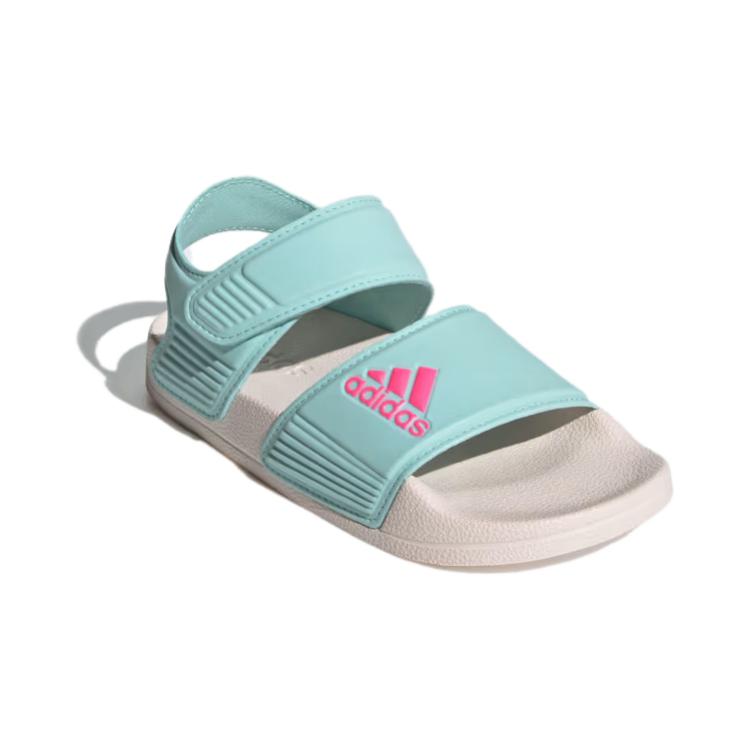 Adidas Adilette Sandals Non-Slip Durable Kids Sandals Kids Sandals White Blue ID3379