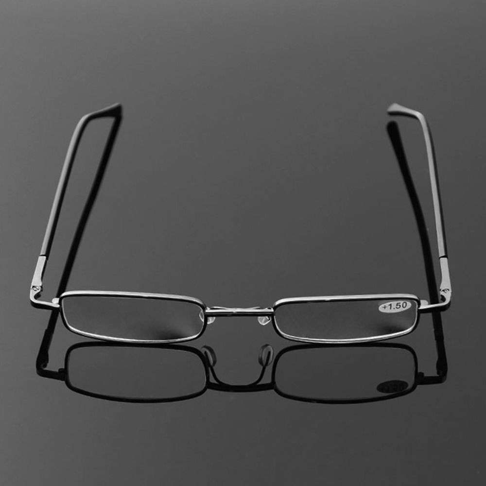 Elegant Eye Protection Reading Glasses Ultralight Metal Square Eyeglasses Presbyopic Eyewear Office