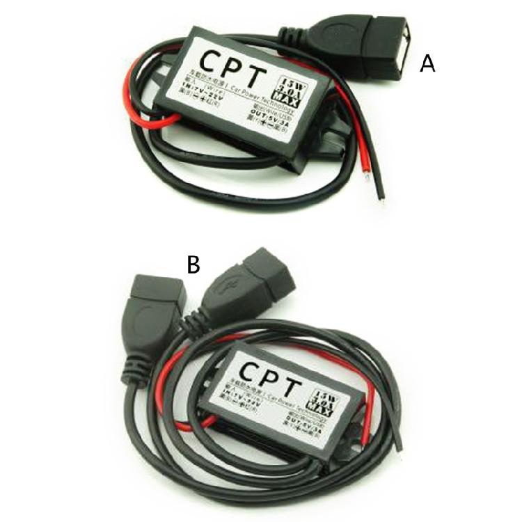 USB Повышающий преобразователь DC7V-22V в DC5V Понижающий кабель 3A 15W Автомобильный преобразователь питания