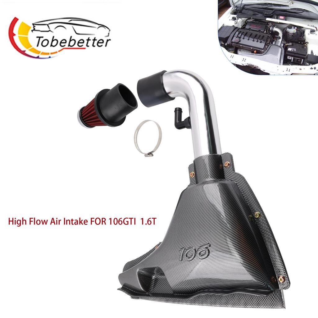 Air Inlet System Intake Box Air Filter kit racing For Peugeot 106 1.4/1.6/ S16 VTS 16v Fiber Style 1997 1998 1999