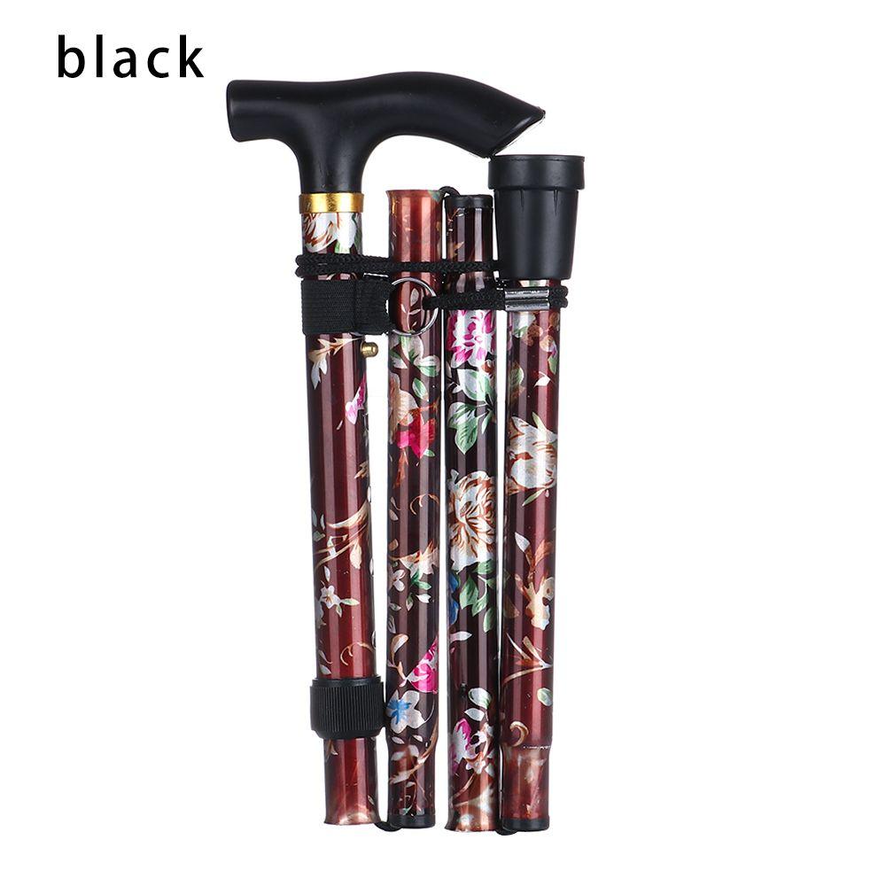 Elderly Care Gift Hiking Poles Telescopic Walking Cane Non-slip Crutches Folding Trekking Stick