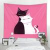 Cute Cat Tapestry Hippie Starry Night Tapestry Fantasy Kitten Playing With Butterfly Nebula Galaxy Artwork Galaxy Space