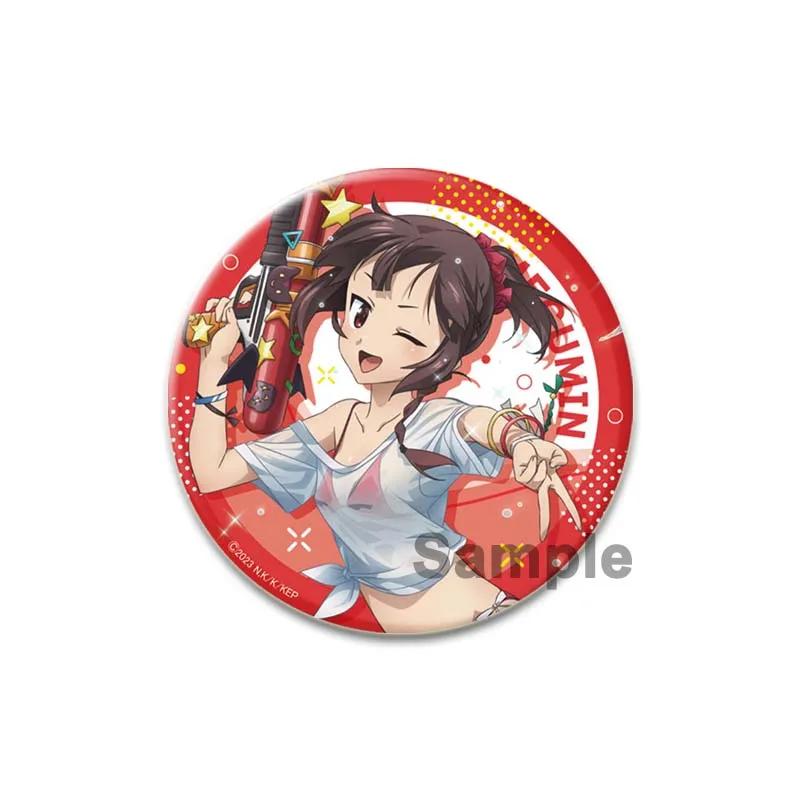 32/44/58 мм аниме KonoSuba значки Megumin Aqua значок ручной работы брошь нагрудник для рюкзака одежда аксессуары подарок