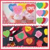 Geyee 108 Pcs Valentine Heart Cutouts Paper Bulletin Board Cutouts Assorted Color Shaped Die Cut for Classroom Decor Teachers DIY Craft School