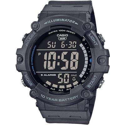 Стандартные цифровые часы AE-1500WH-2AV / -1500WH-8BV Мужские, Темно-серые / Сине-серые, Импортные.
