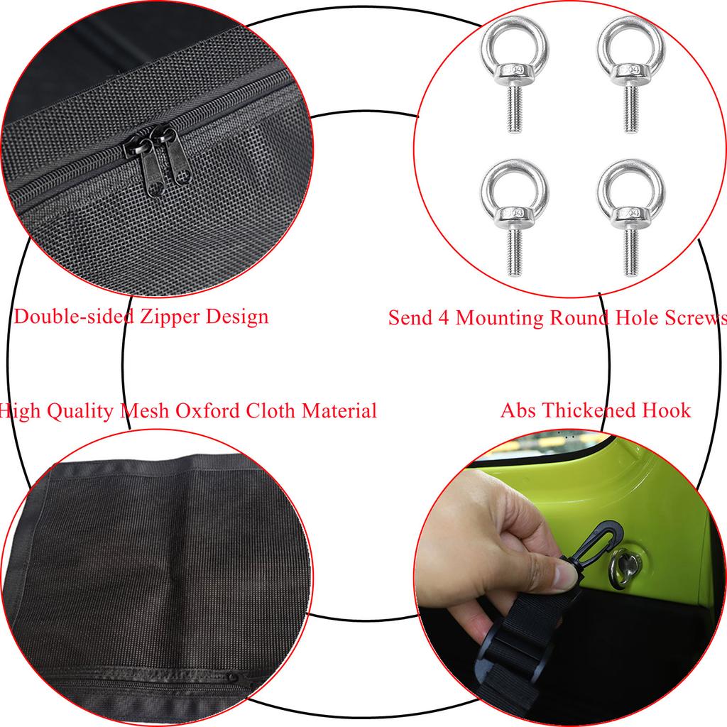 Органайзер для багажника автомобиля, сетчатые чехлы для Suzuki Jimny JB64 JB74 2022, чехол для салона автомобиля
