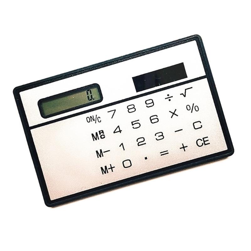 OFBK Small Pocket Calculator Solar Powered Calculator 8 Digit Calculator Mini Thin Body Portable Basic Standard Calculator