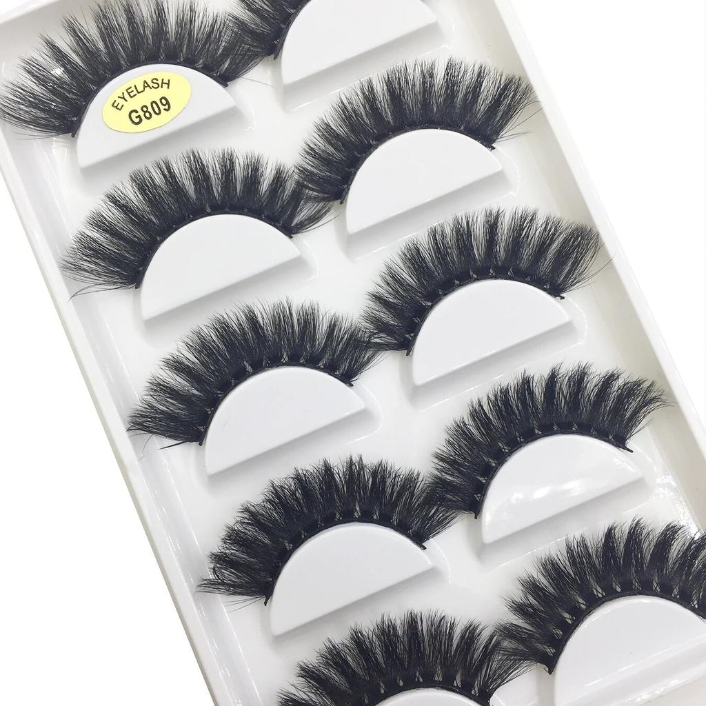 11 стилей, 5 пар, 3D натуральные ресницы из норки, накладные ресницы для макияжа, искусственные ресницы, инструменты для макияжа, красоты