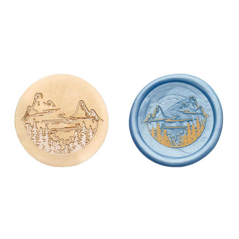 Медная головка круглой формы, 3D рельефная восковая запечатывающая медная головка для скрапбукинга подарков