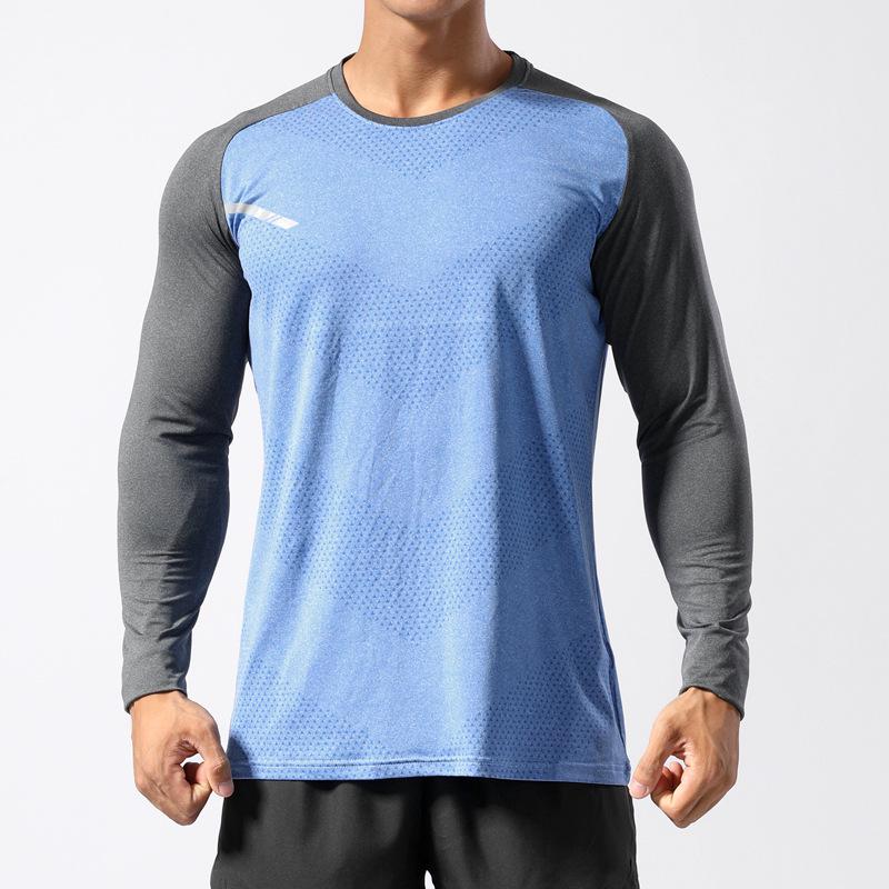Unisex Long Sleeve Quick-Dry Basketball Training T-Shirt for Autumn/Winter.