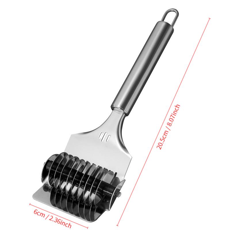 Нержавеющая сталь большой пельменный круглый роликовый станок для теста резаки для домашней выпечки кухонный инструмент для пирогов, пиццы, теста для раскатки