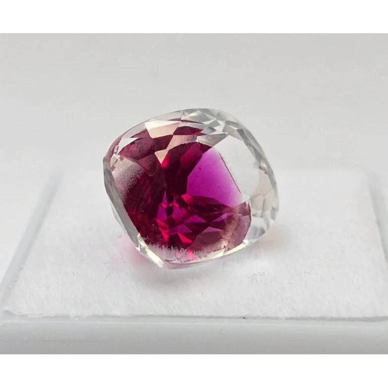 Cushion Cut Natural Bi-Color Pitambari Sapphire 13 Ct Stunning Gemstone