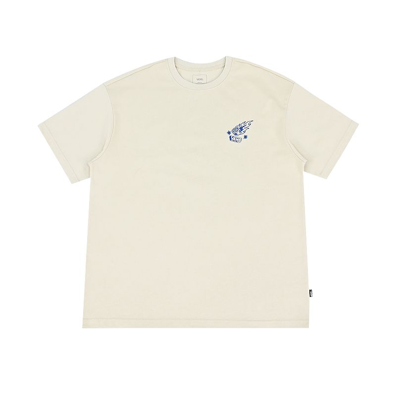 Vans Off The Wall Casual Series Простая футболка с круглым вырезом, универсальный короткий рукав, мужские топы VN000RA72N1