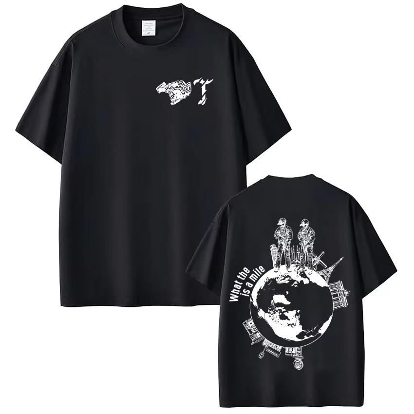 Summer Hot Sale What The Is A Mile Brothers in Arms Skeleton T Shirts Men's Women Clothing Gothic Retro Casual Fashion Trendy T-shirt