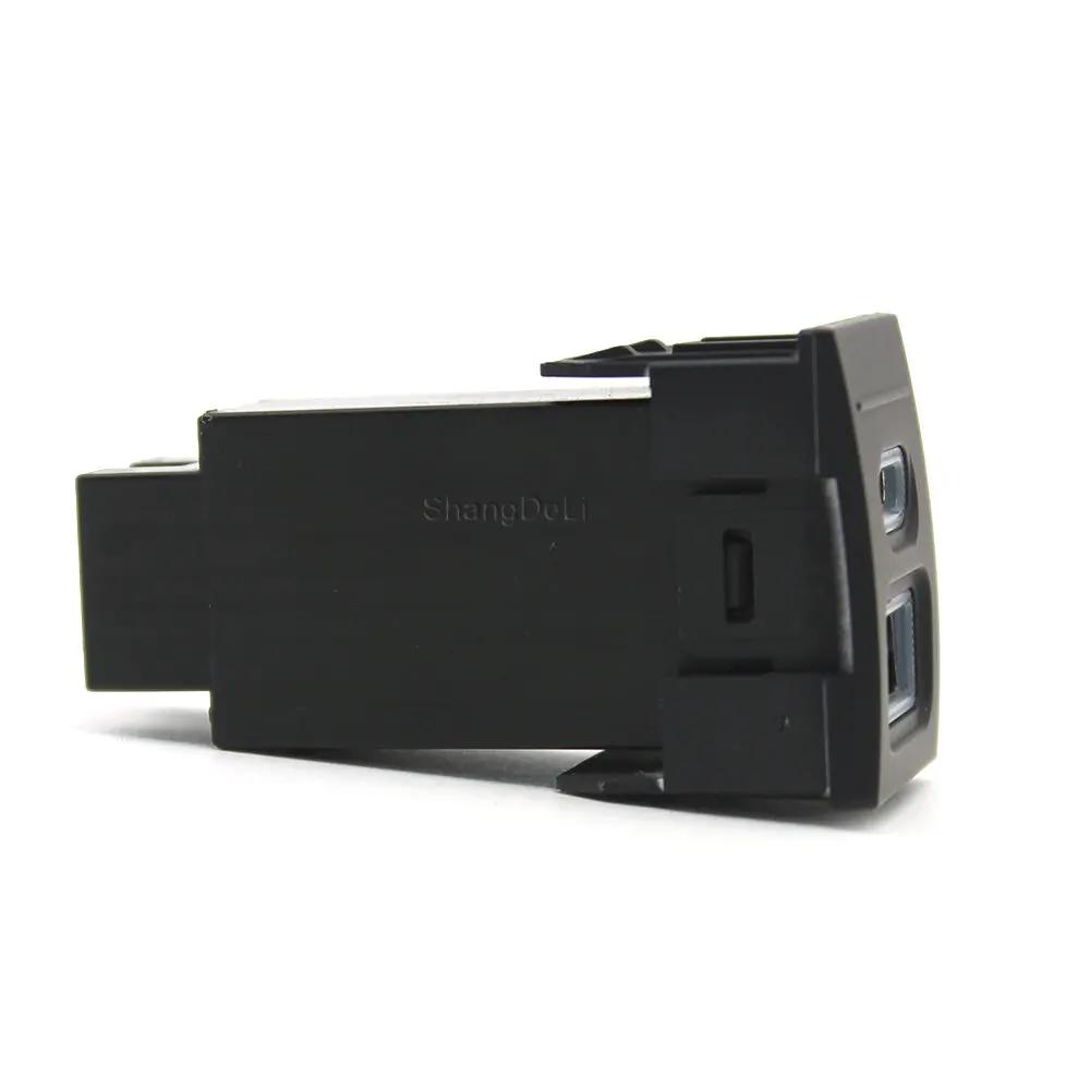 Автомобильное быстрое зарядное устройство QC3.0 USB Type-c Адаптер интерфейса Модифицированная зарядная розетка для VW POLO 2004-2011 Аксессуары