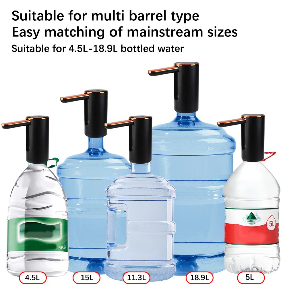 Беспроводной электрический водяной насос, USB-перезаряжаемый, складной, маленький, автоматический диспенсер для воды, устройство для перекачки бутилированной воды, портативный