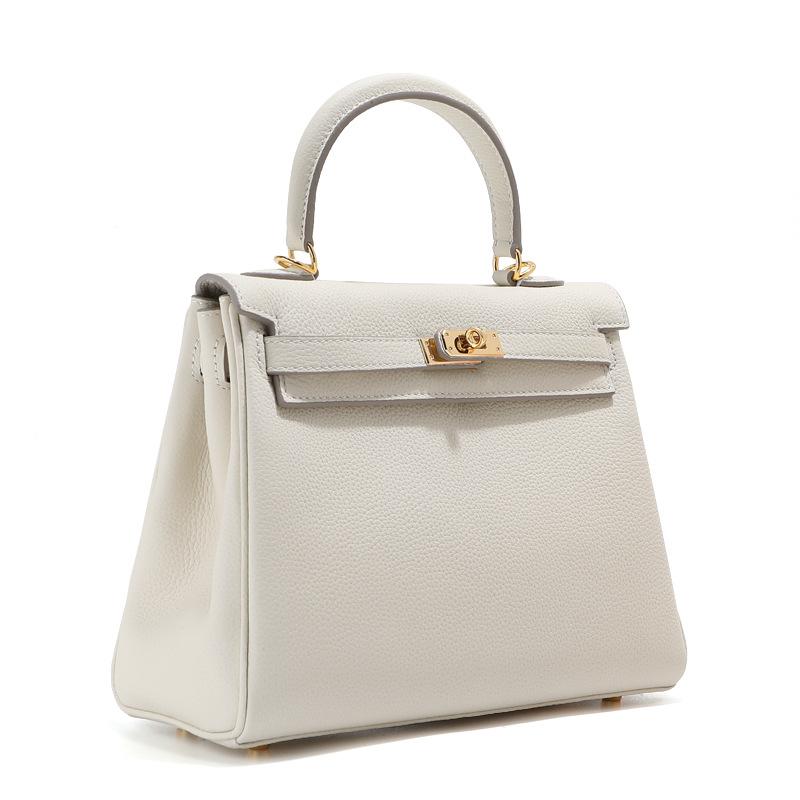 Womens Handbag Cowhide Top Layer Leather Fashion Bag Real Leather Handbag High-end Sense Versatile Womens Bag Single Leather Decoration Bag