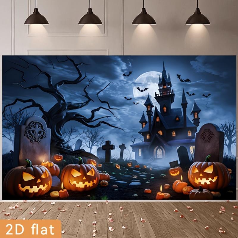 2D flat banner, 1 piece, banner, for Halloween happy party bannerzyc