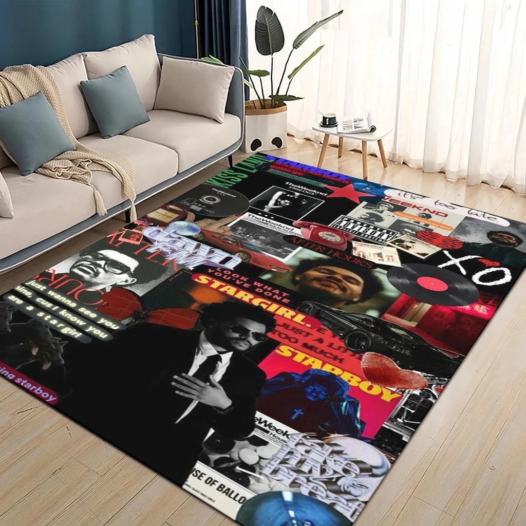 3D THE WEEKND, XO Альтернативный R&B Абель Тесфайе Ковер для Гостиной Спальни Дома Декорация Дивана, Детский Нескользящий Напольный Коврик