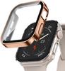 Водонепроницаемый корпус с закаленным стеклом для Apple Watch Серии 8 7 Чехол 40мм 44мм 41мм 45мм Защита Прямой край IWatch 6 SE 5 4