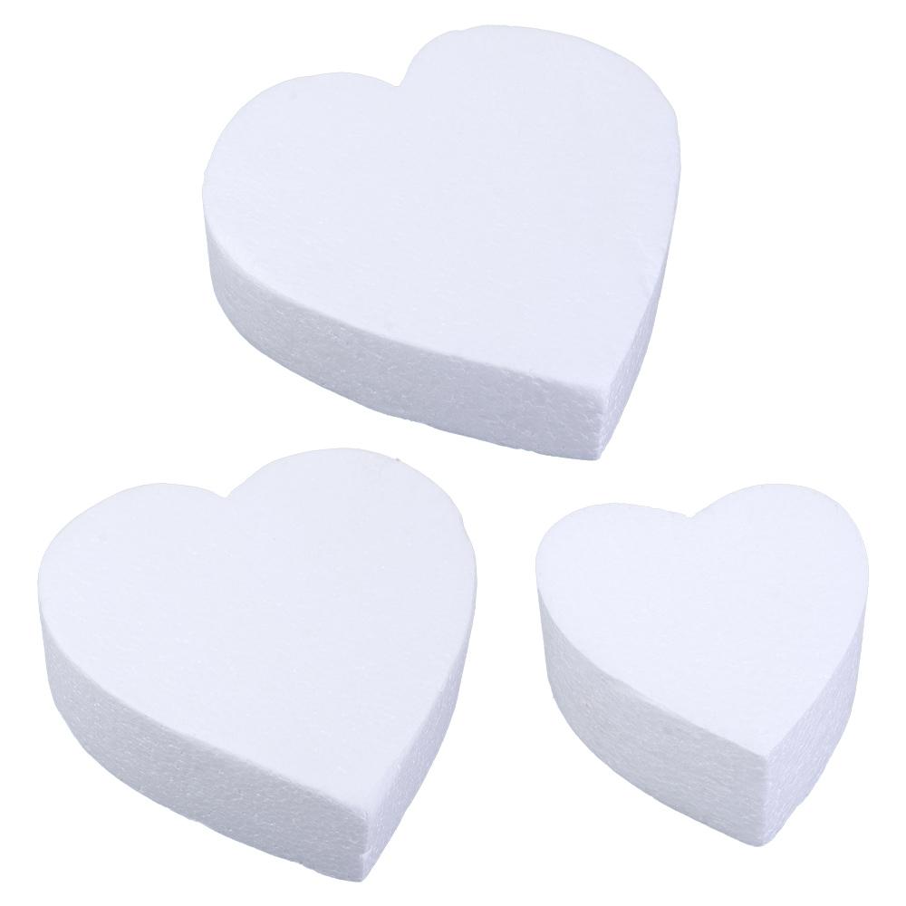 Accessories Polystyrene Heart Shaped Practice Model Cake Foam Mould DIY Model Dummy Cake Model