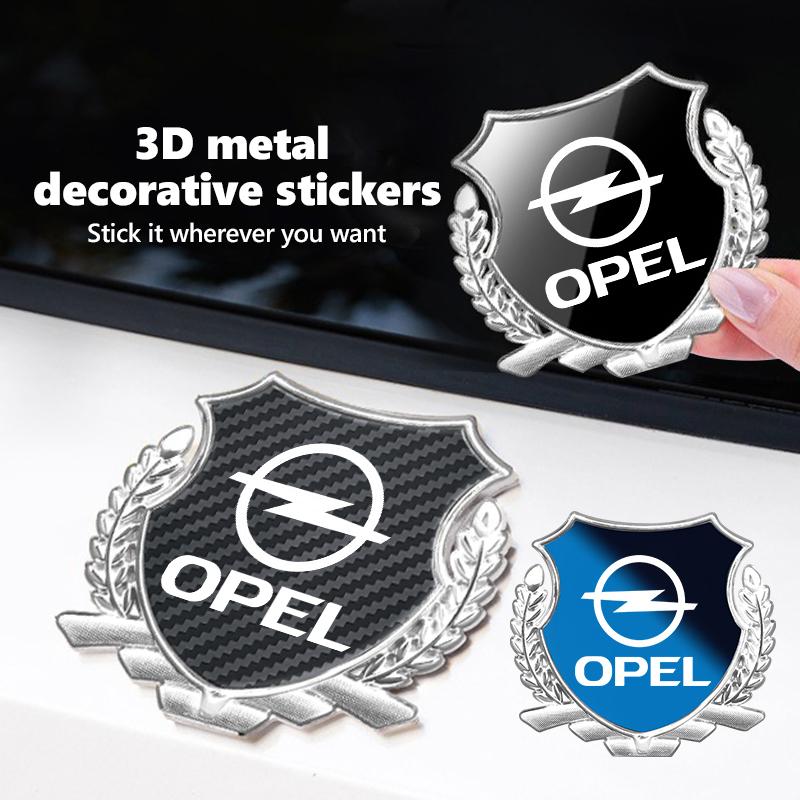 AAAYR1 Car Emblem 3D Alloy Badge Sticker Auto Window Decoration Decal Accessories For Opel Insignia Astra G J F K Vectra C H Corsa C B