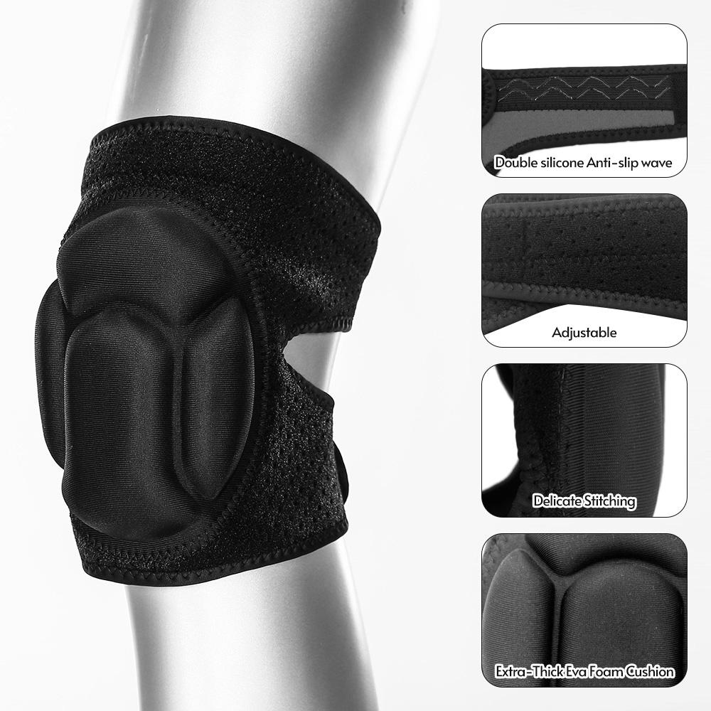 Protective Knee Pads Non-Slip Anti-Scratch Thick Extra Foam Cushion for Gardening House Working Construction Work Cleaning Sports Running Men Women