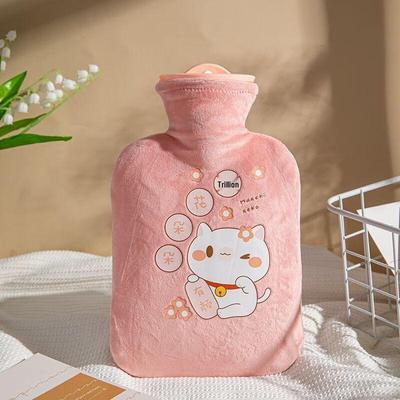 Милая плюшевая грелка для горячей воды 500 мл