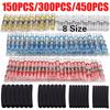 150/300/450PCS Heat Shrink Soldering Sleeves Tubes Waterproof Insulated Wire Splice Connector AWG26-10/0.5mm²-6mm²