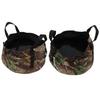 Folding Bucket, Footbath Bucket, Durable, Easy to Store, Lightweight, Polyester, Multipurpose (Camouflage) Washtub