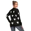Women's Autumn and Winter Loose Love Crewneck Pullover Knit Sweater