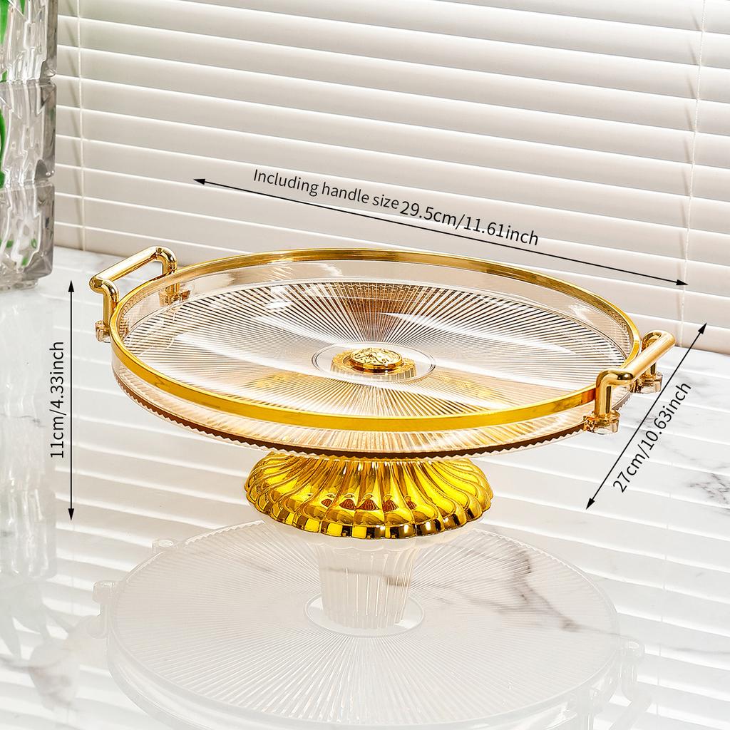 Tall Cake Tray with Lid Dessert Table Display Rack Fruit Tray Transparent Plastic Buffet Bread Dessert Platter