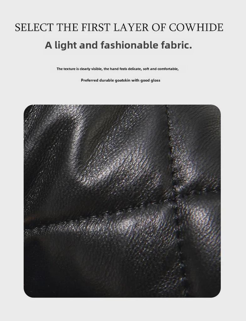 Сумка квадратная из овчины с бриллиантовой цепочкой 2025 года: Стильная женская кожаная сумка через плечо и почтальонка