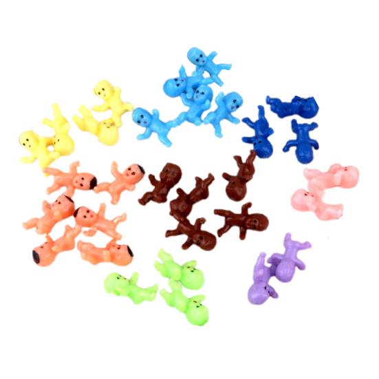 30 шт. Мини-фигурки для младенцев, многоразовые детские украшения, несъедобные украшения для торта