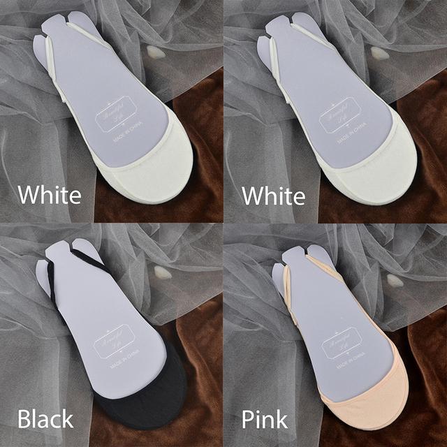 FINETOO 4 пары/компл. женские нескользящие невидимые носки, летние однотонные хлопковые носки-лодочки с низким вырезом, женские дышащие носки-тапочки